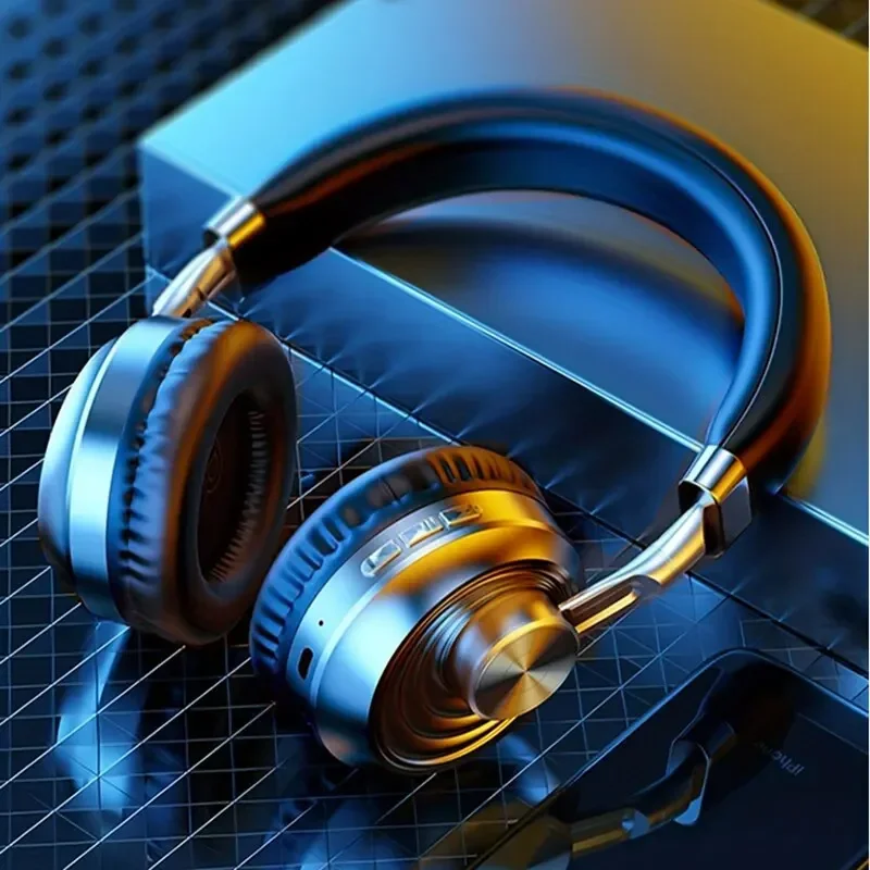 Audio Music Apple - Retro Metal Headset Wireless Bluetooth Big