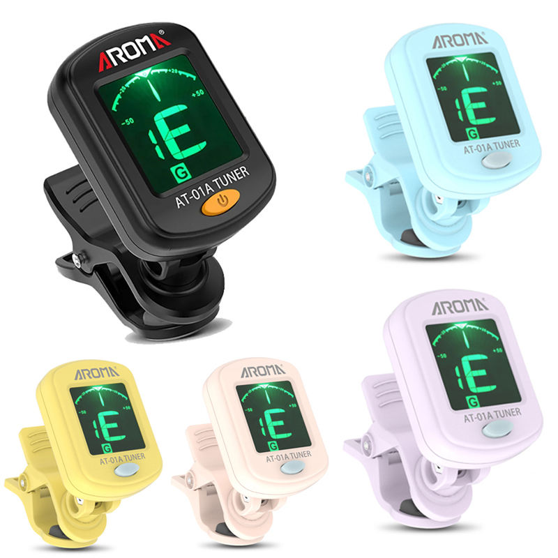 Guitar Tuner Clip - Guitar Tuner Foldable Rotatable Clip-on Tuner