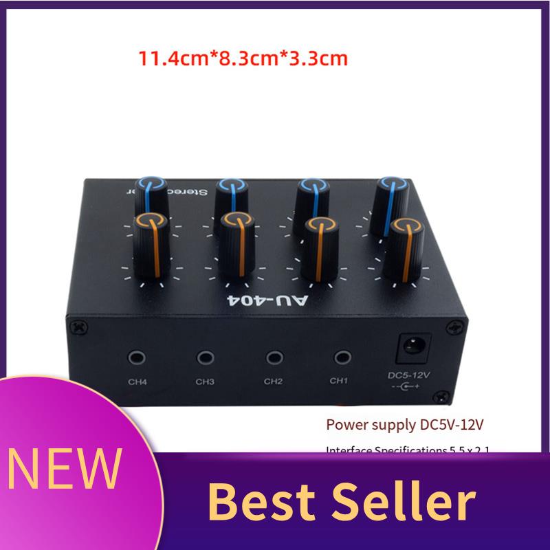 Audio Without Music - M07K-AU-404 Stereo Sound Four Multi Input