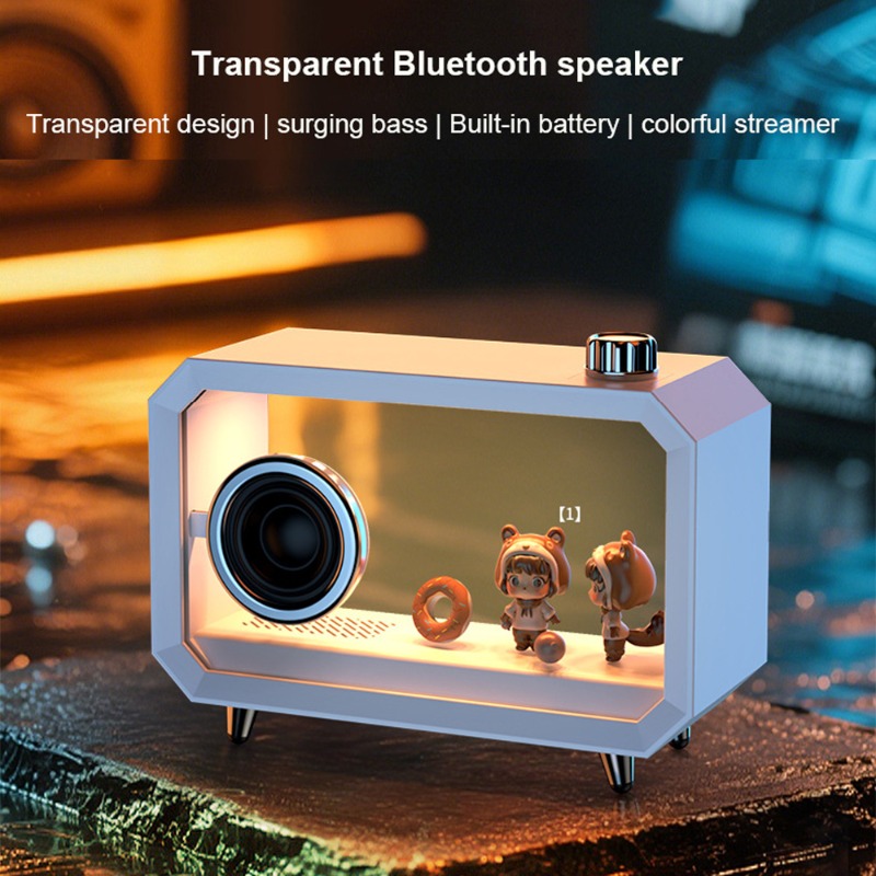 Audio Music Apple - DIY Transparent Bluetooth Speaker RGB Colorful
