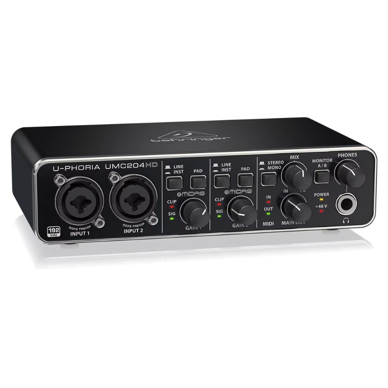 Behringer UMC204HD 2-in/4-out  - Audio Without Music review and price