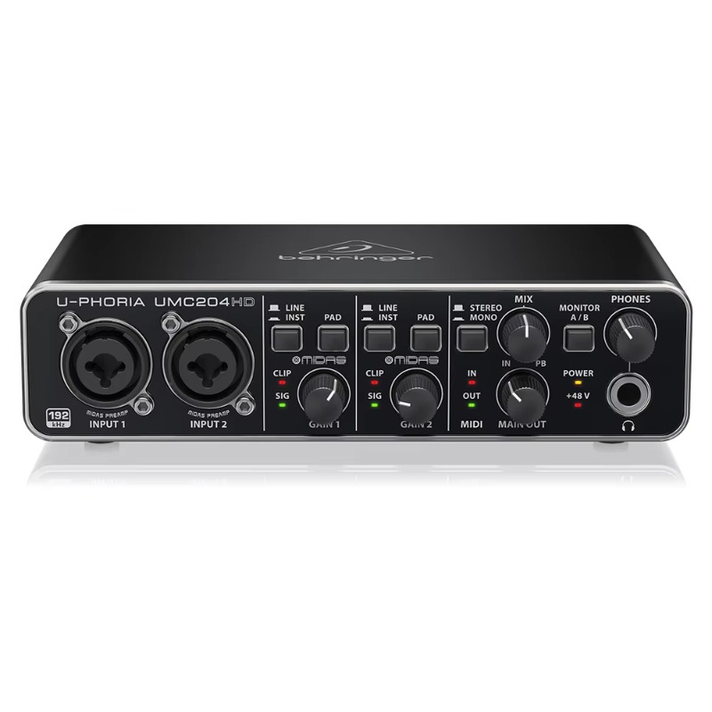 Behringer UMC204HD 2-in/4-out  - Audio Without Music review and price