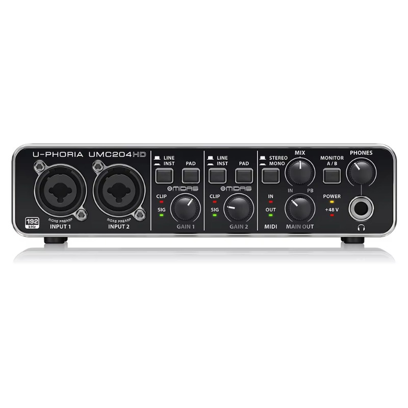 Behringer UMC204HD 2-in/4-out  - Audio Without Music review and price