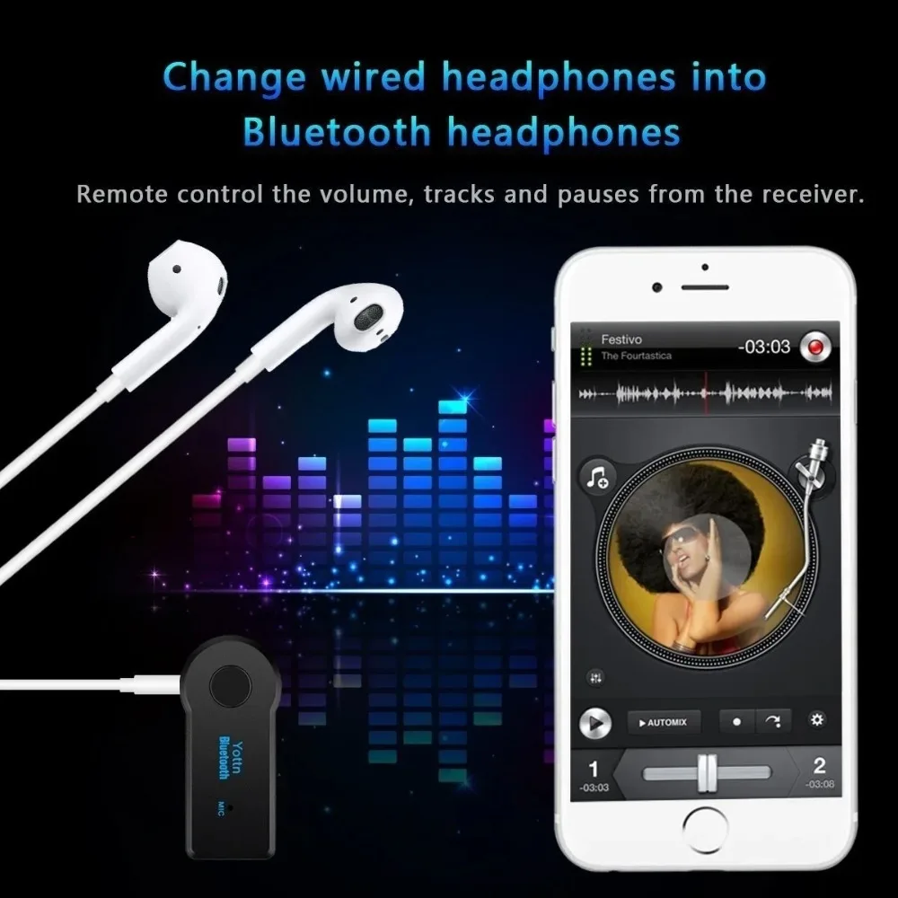 Bluetooth4.2 AUX Audio Stereo  - Audio Without Music review and price
