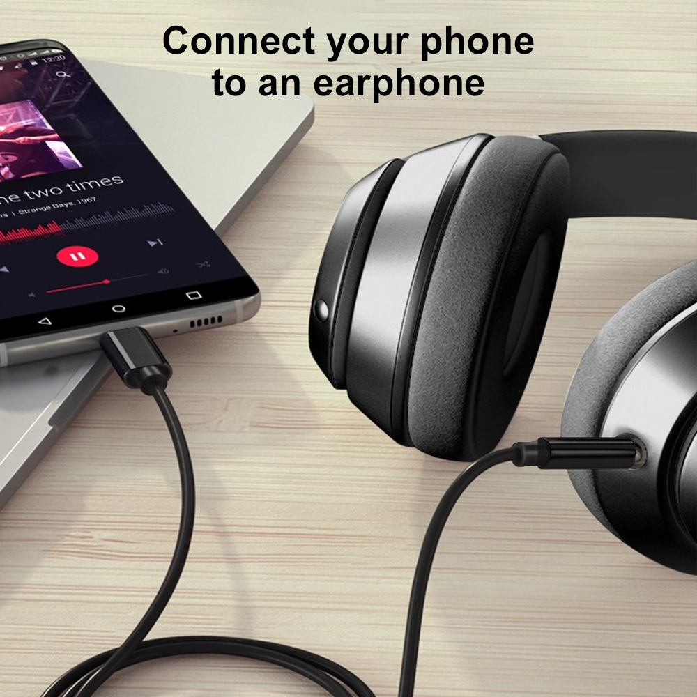 Type-C to 3.5mm AUX Audio Cabl - Audio Music Effect review and price