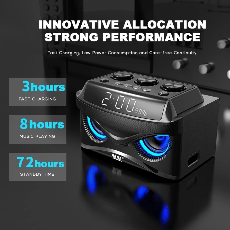 Wireless Bluetooth Speaker Por - Audio Music Apple review and price
