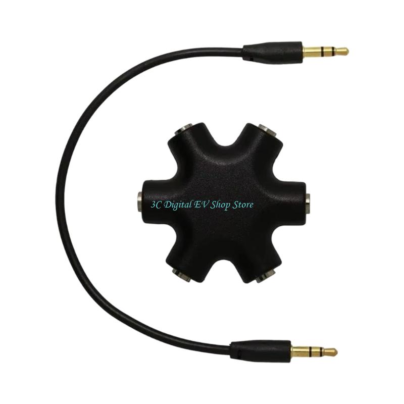 E74D 6 in 1 Stereo Music Hubs  - Audio Music Distribution review and price