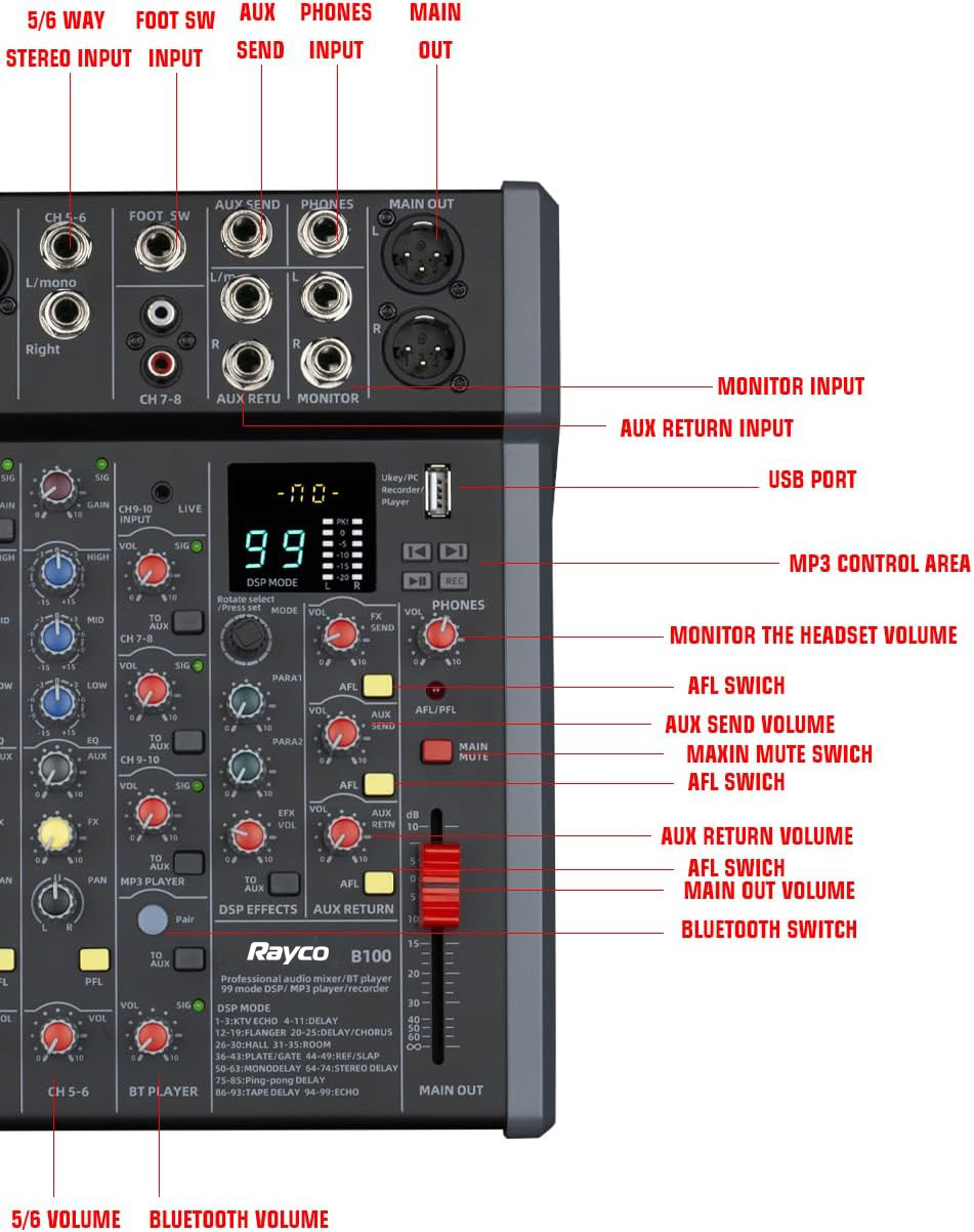 Professional  99DSP Effect Mix - Audio Music Effect review and price
