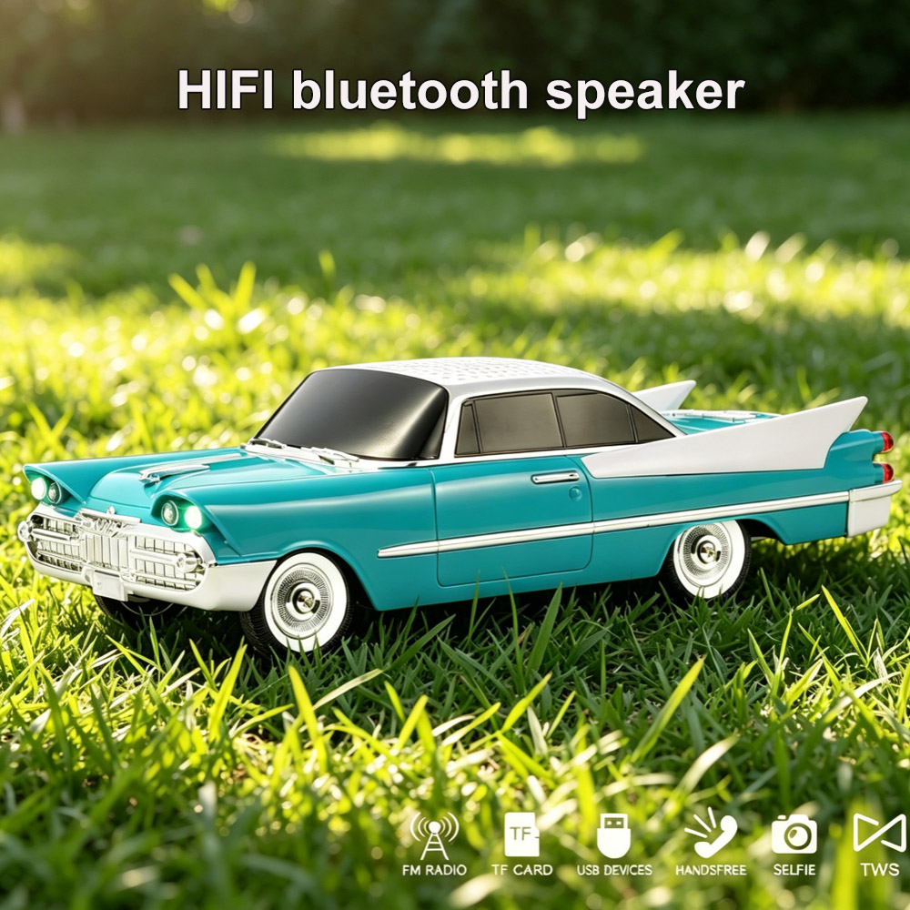 Retro Classic Car Model Blueto - Audio Music Apple review and price