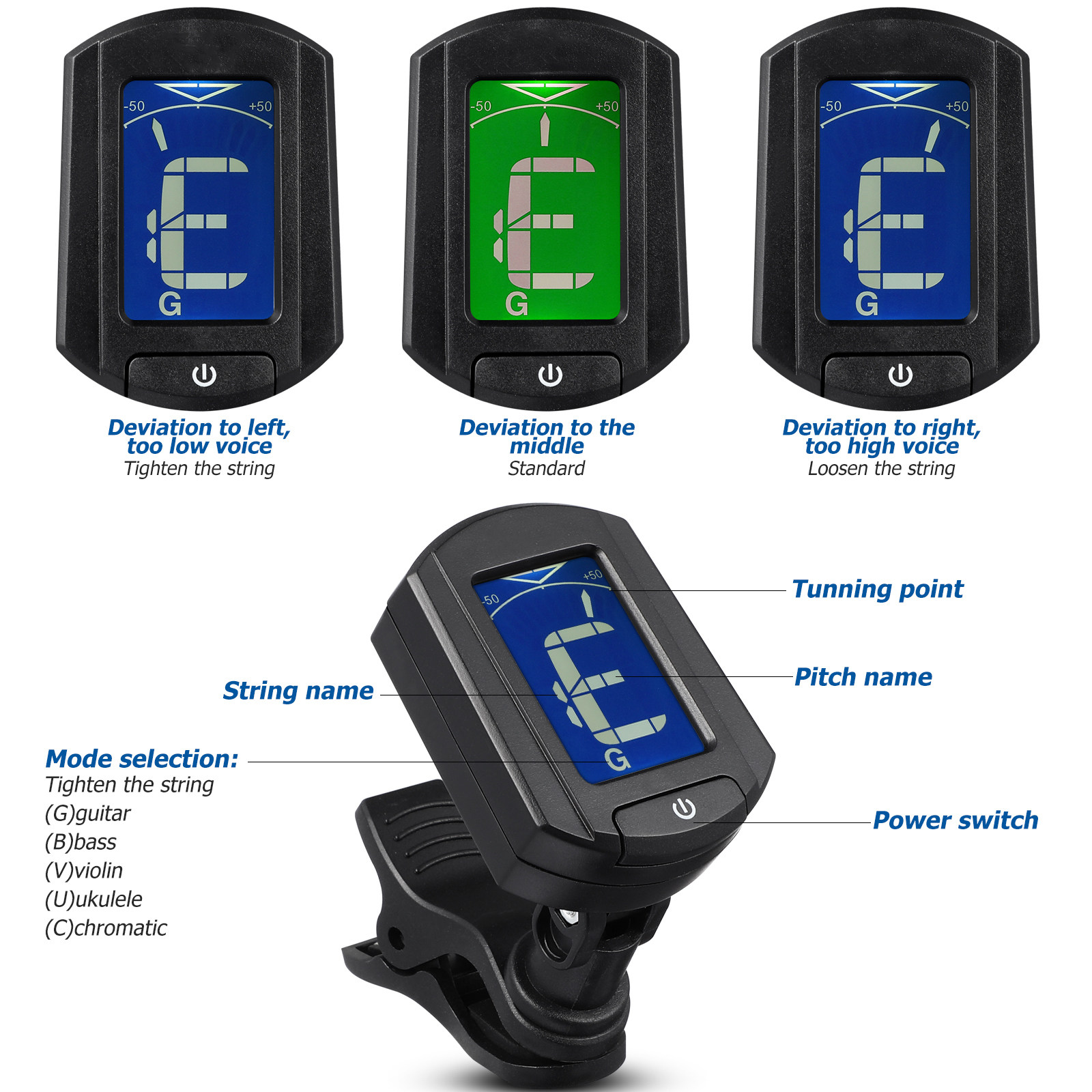 Eno Et-33 Mini Clip-on Digital - Guitar Tuner Clip review and price