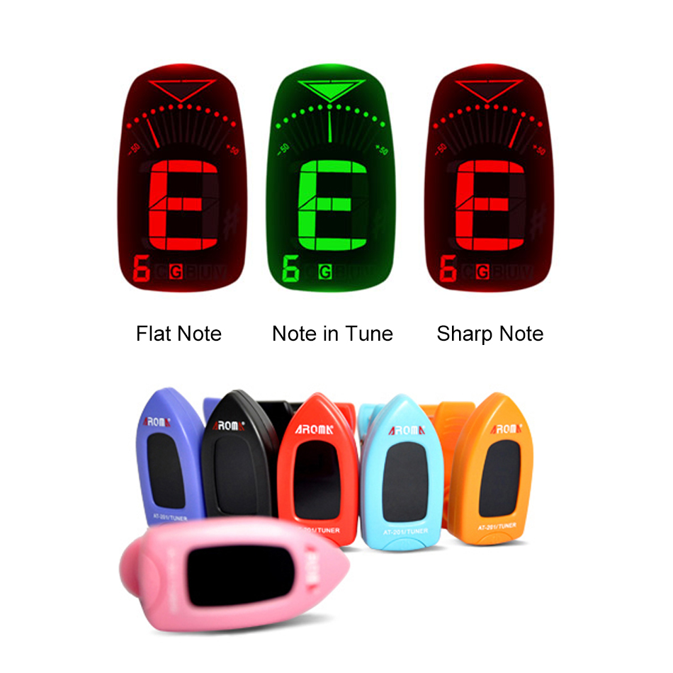 Aroma AT-201 Digital Guitar Tu - Guitar Tuner Clip review and price