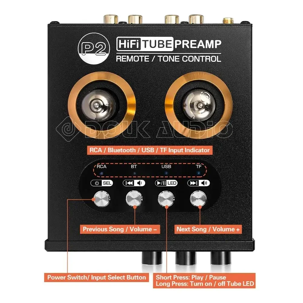 Douk Audio P2 HiFi Vacuum Tube - Audio Player With Youtube Music review and price