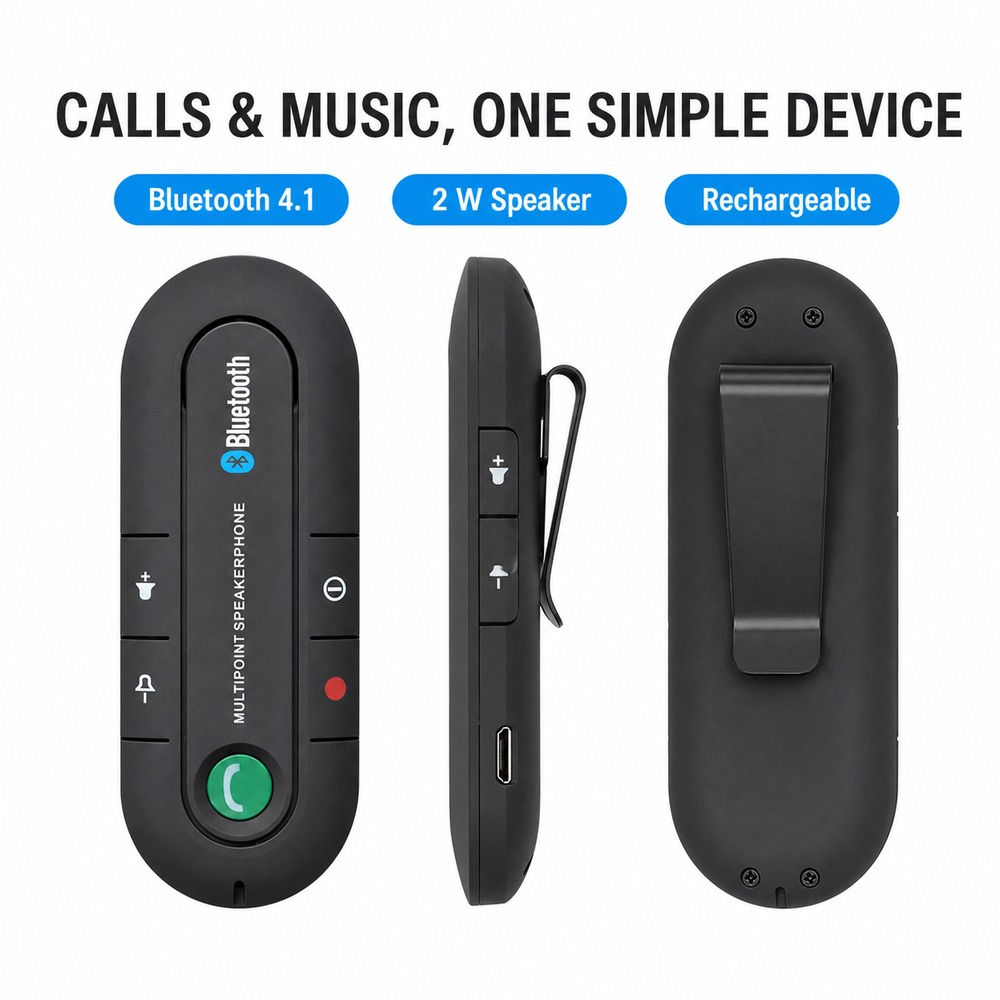 Bluetooth 4.1 Car Speakerphone - Audio Without Music review and price