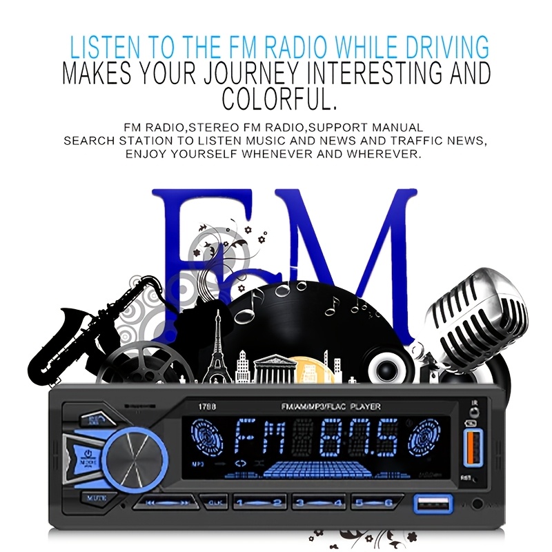 1DIN In-Dash FM Car Radio Ster - Audio Without Music review and price